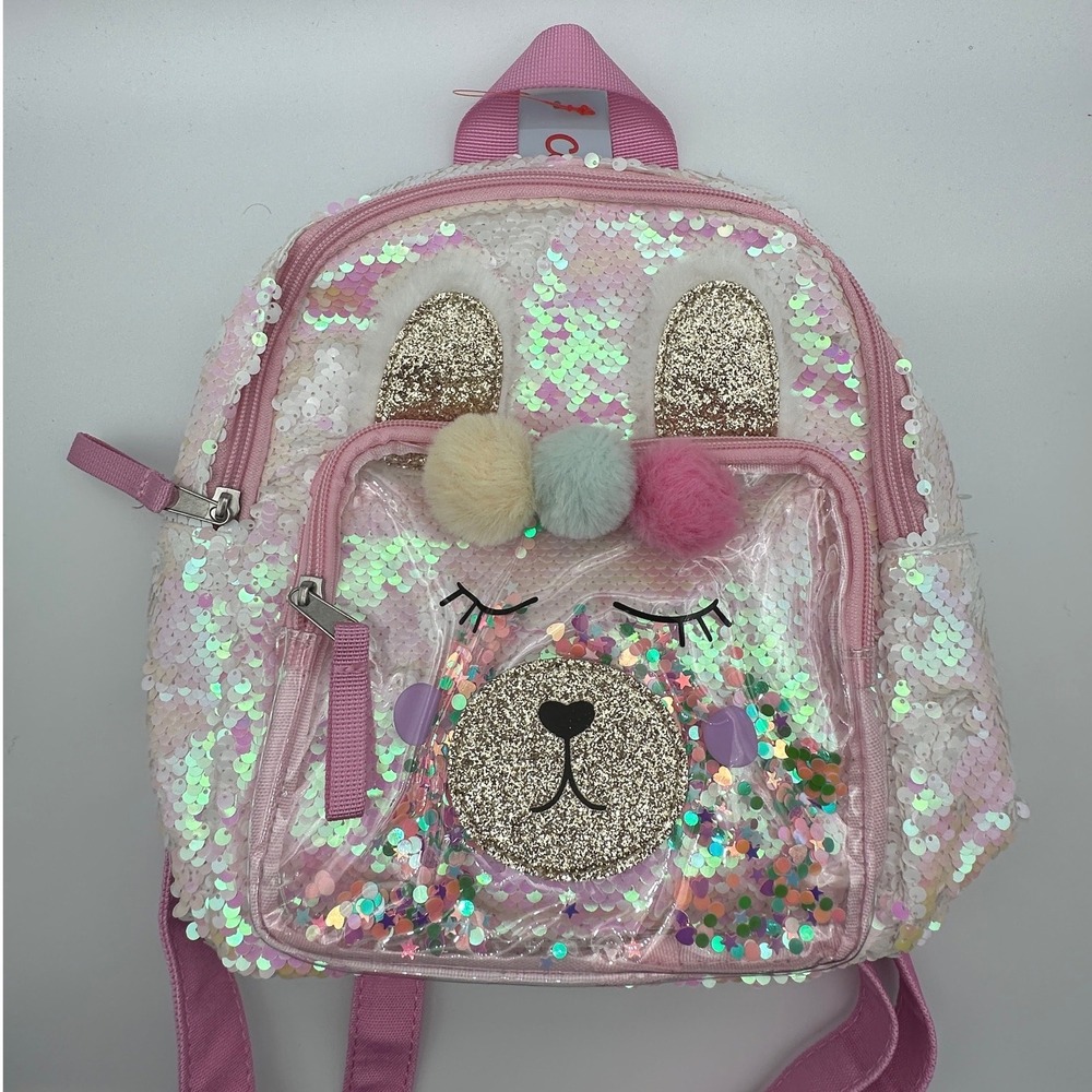 New with Tags Cat & Jack Girls Llama Mini Backpack decorated with Sequins